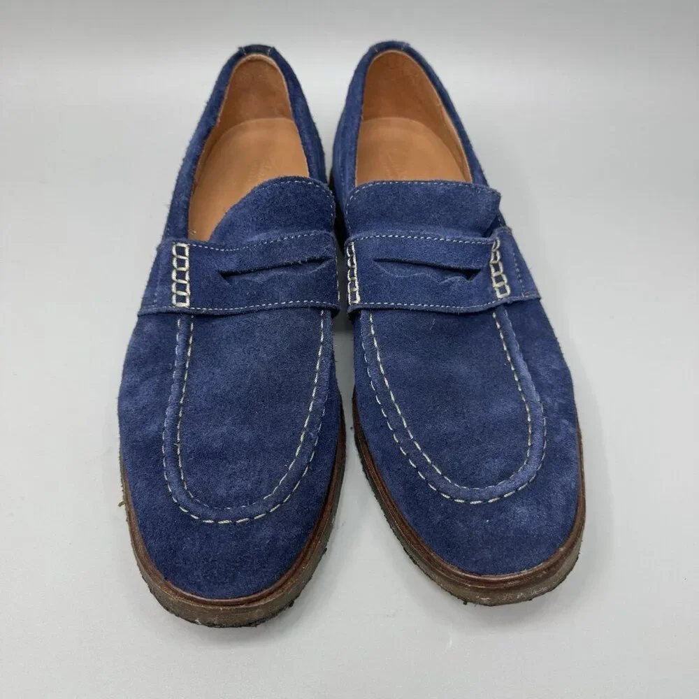 Clarks Artisan Clarkdale Flow Suede Slip On Loafers Mens Size 9.5M Blue